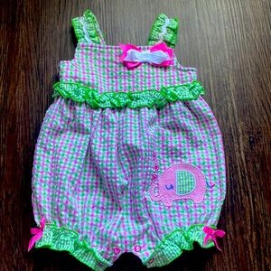 Seersucker Bubble Romper